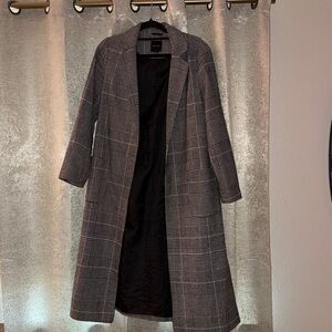 New Look Black and White Trench Coat